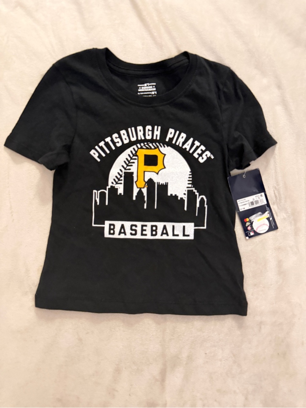 Pittsburgh Pirates Girls MLB Black Tee